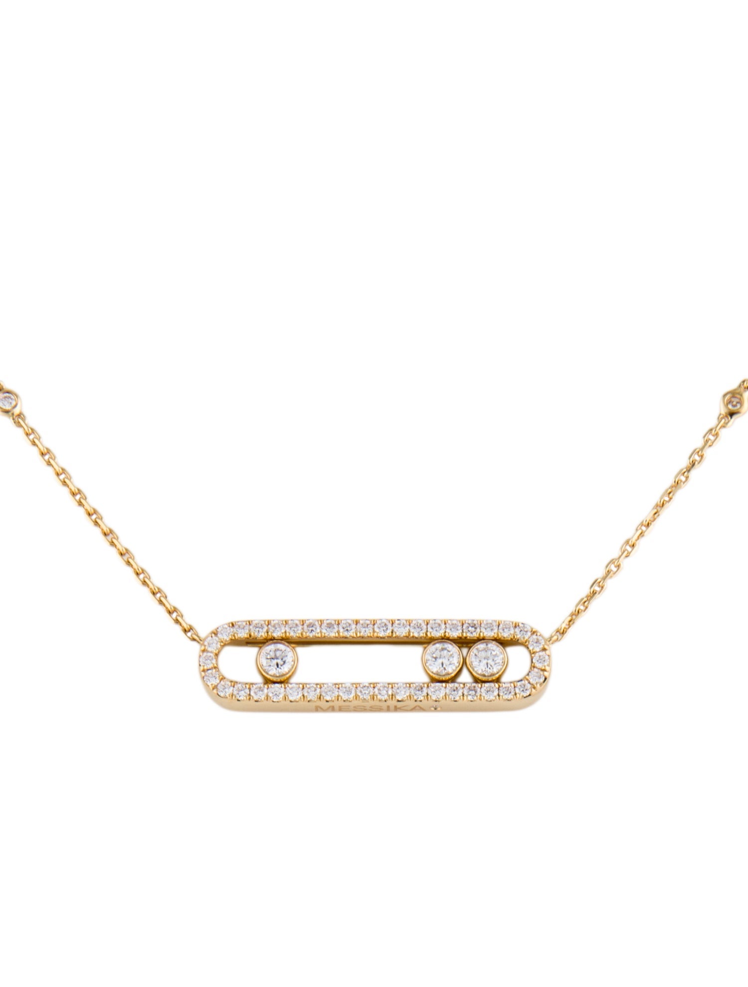 Messika 18K Diamond Move Pavé Pendant Necklace