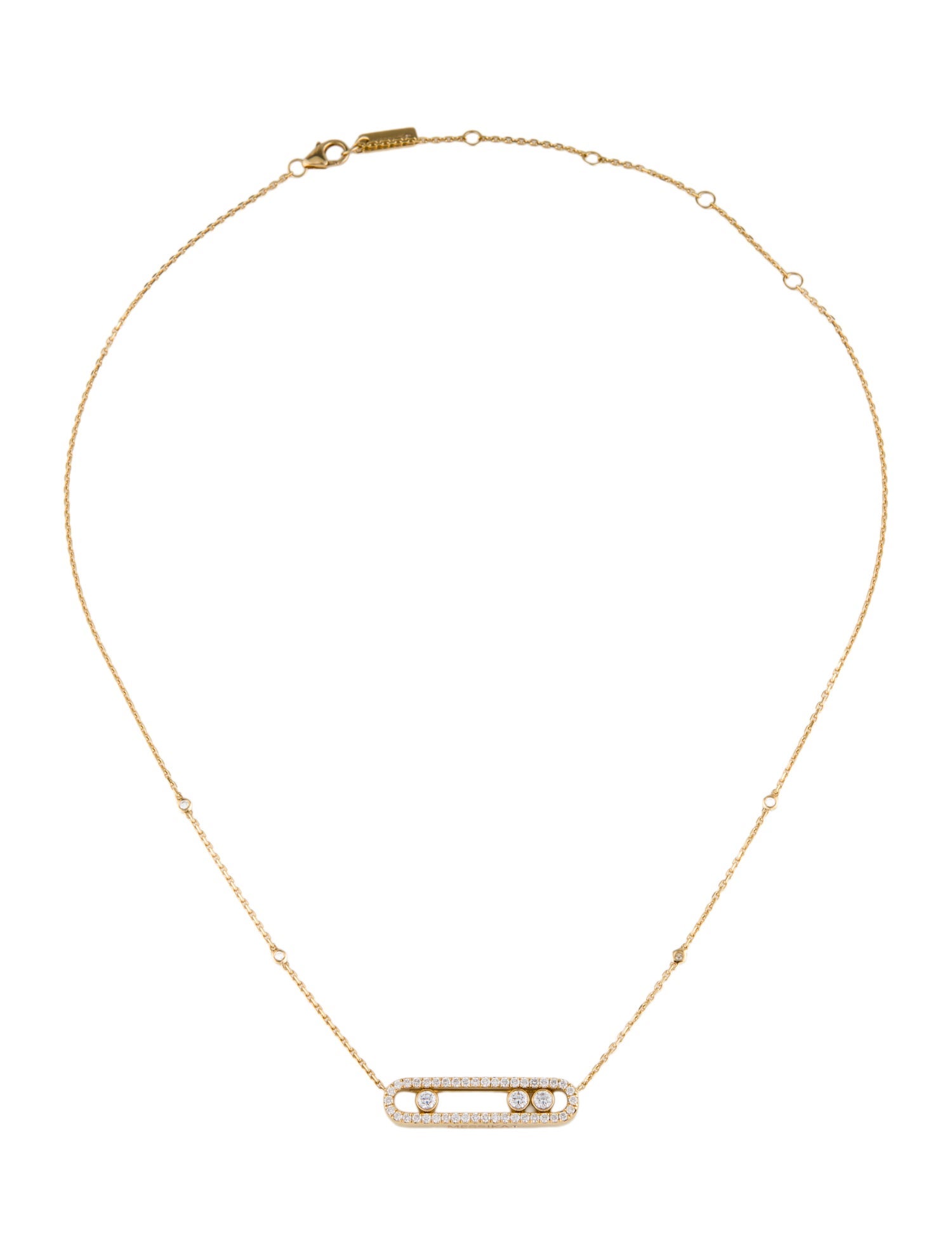 Messika 18K Diamond Move Pavé Pendant Necklace