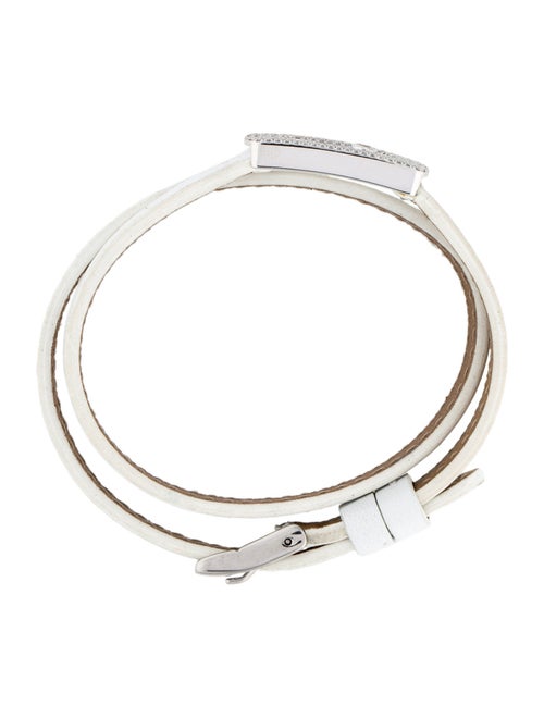 Messika 18K Diamond 'My Move' Leather Wrap Bracelet