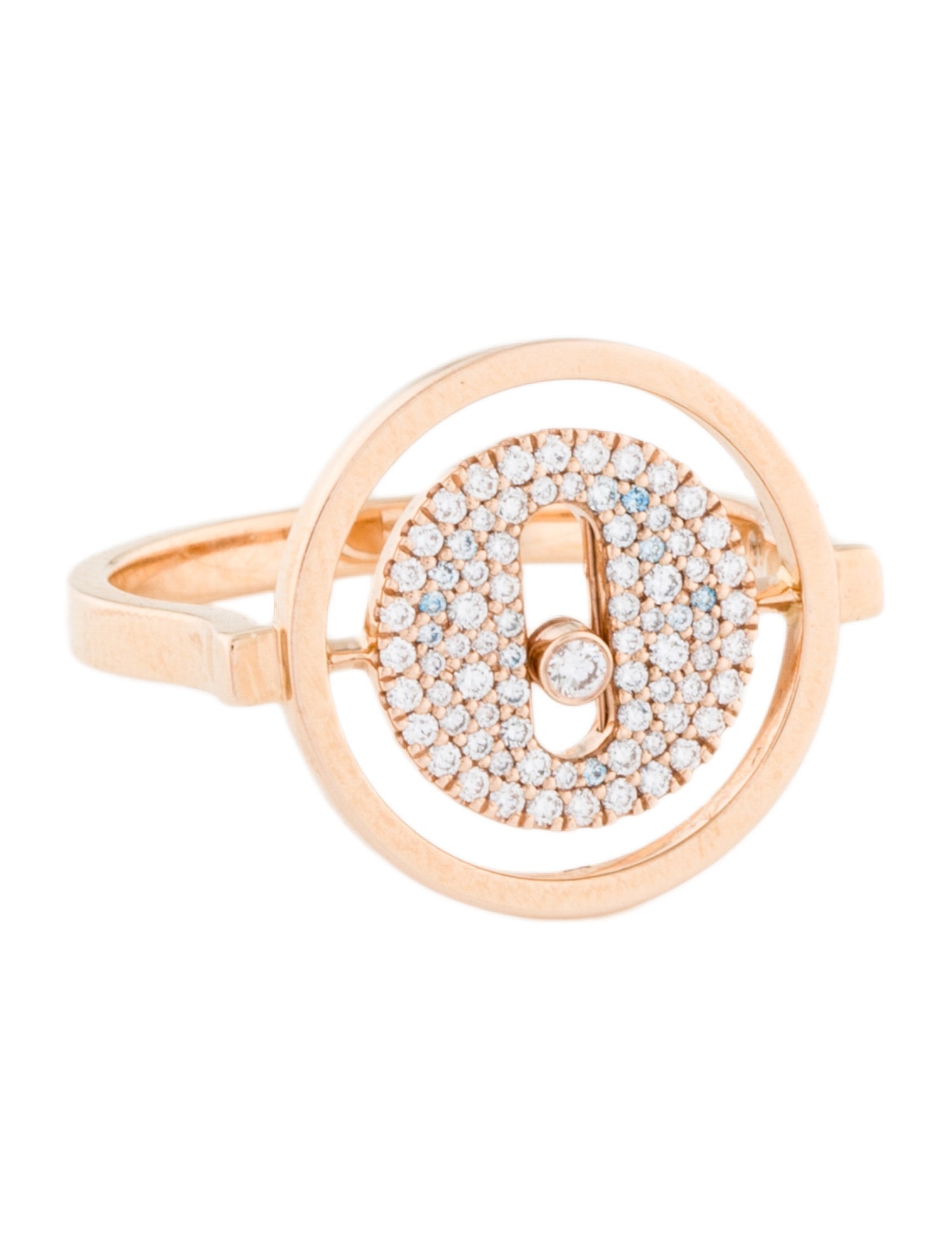 Messika 18K Diamond Lucky Move Pavé SM Cocktail Ring