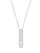Messika 18K 1.45ctw Diamond My First Pavé Large Bar Necklace