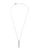Messika 18K 1.45ctw Diamond My First Pavé Large Bar Necklace