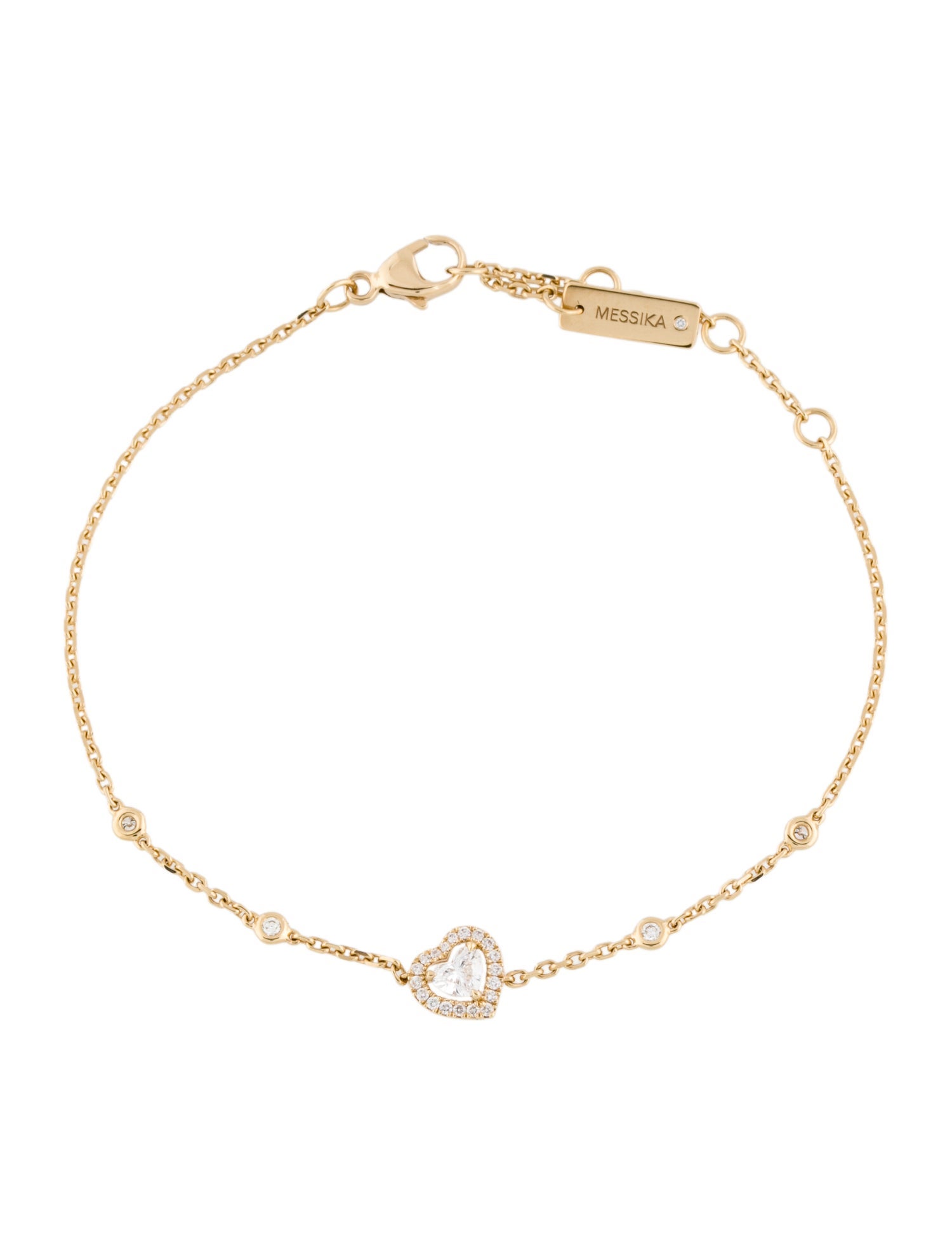 Messika 18K Diamond Joy Cœur Bracelet