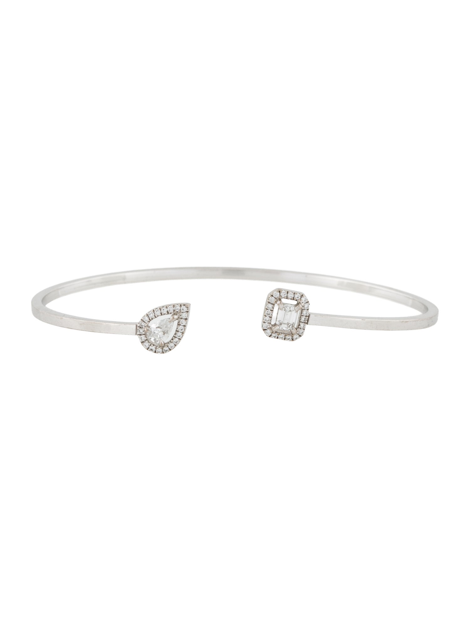 Messika 18K Diamond My Twin Toi et Moi Thin Bangle