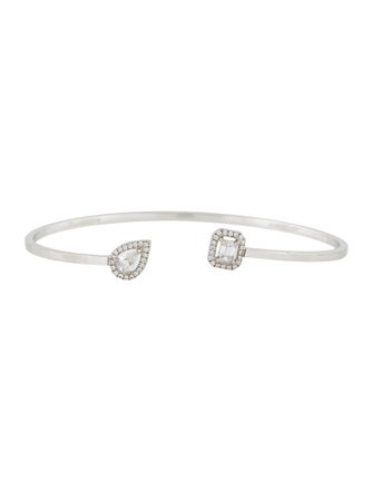 Messika 18K Diamond My Twin Toi et Moi Thin Bangle