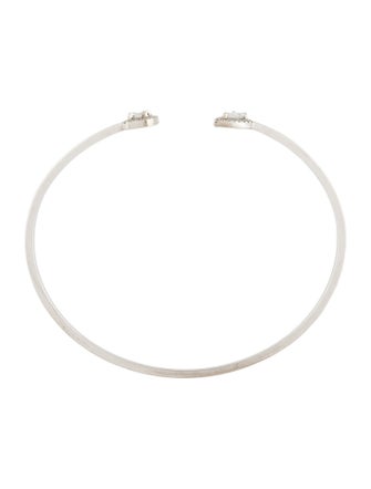 Messika 18K Diamond My Twin Toi et Moi Thin Bangle