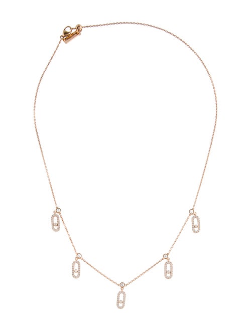 Messika 18K Diamond Move Uno Pavé Drop Pendant Choker