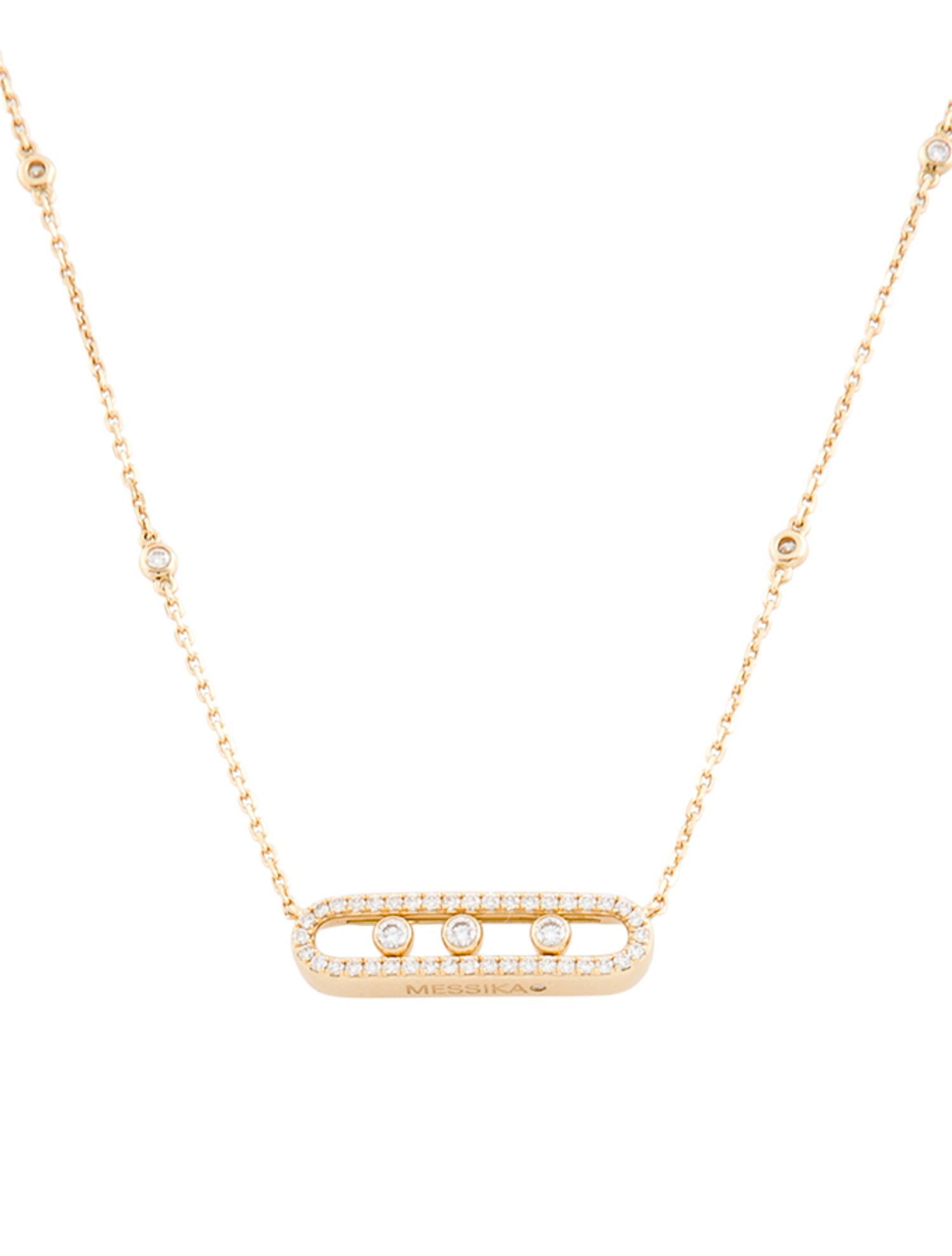 Messika 18K Diamond Baby Move Pavé Pendant Necklace