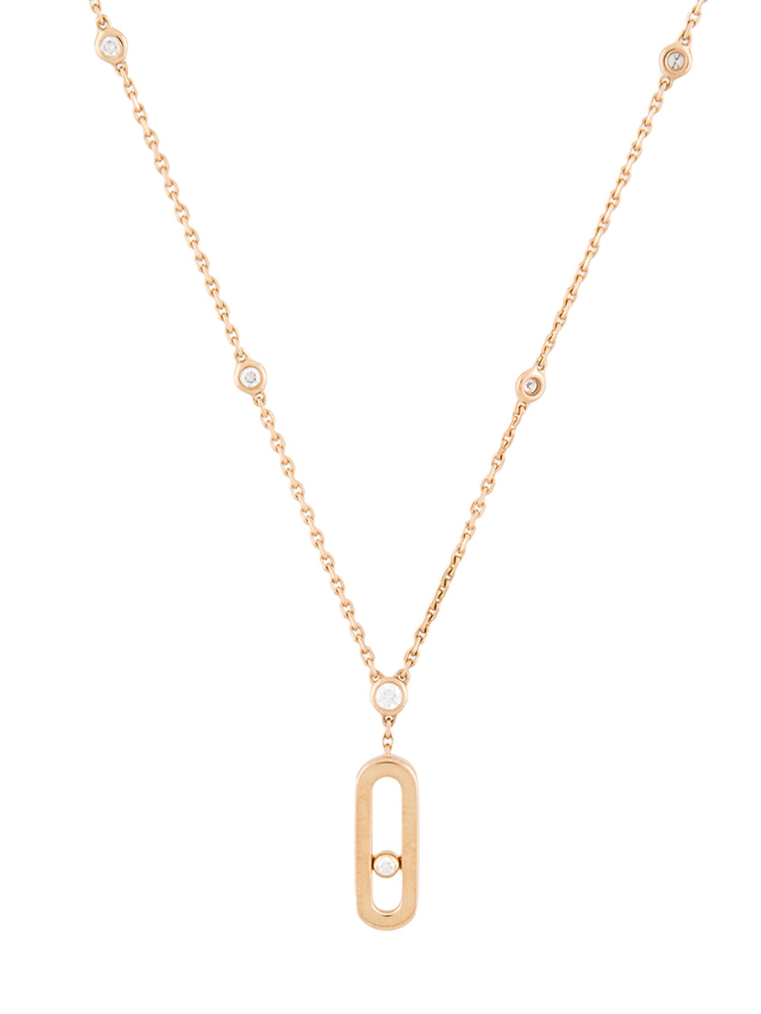 Messika 18K Diamond Move Uno Long Pendant Necklace