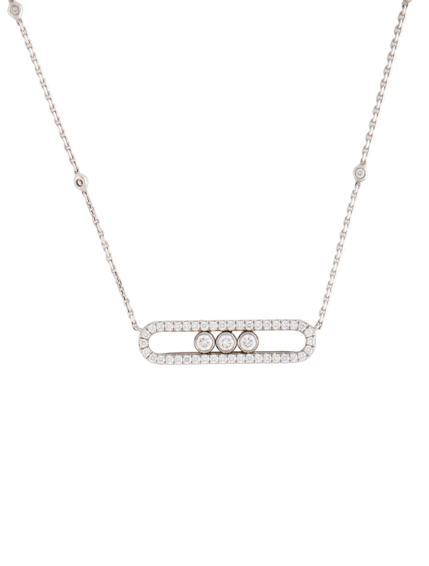 Messika 18K Diamond Move Pavé Pendant Necklace