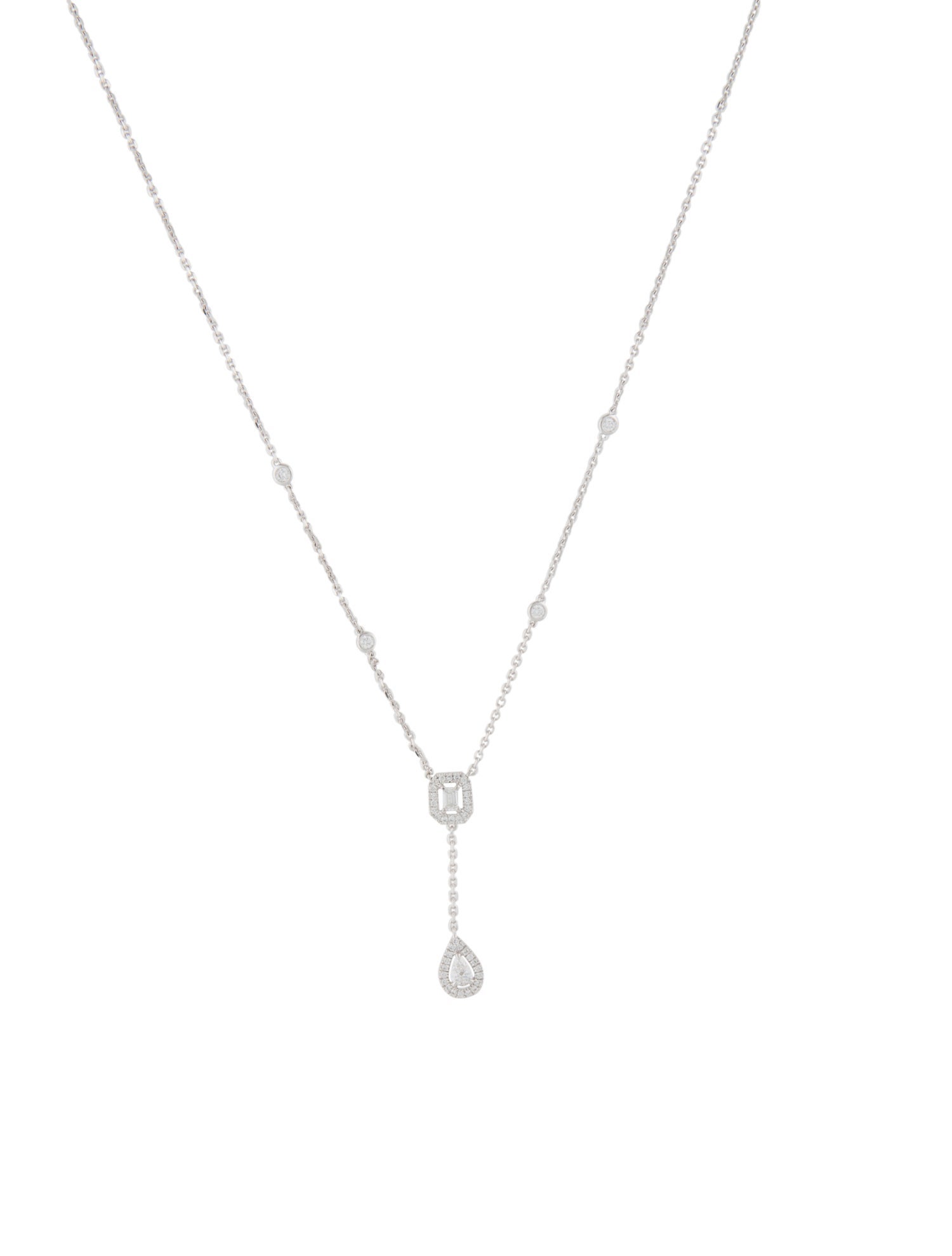 Messika 18K Diamond My Twin Tie Necklace