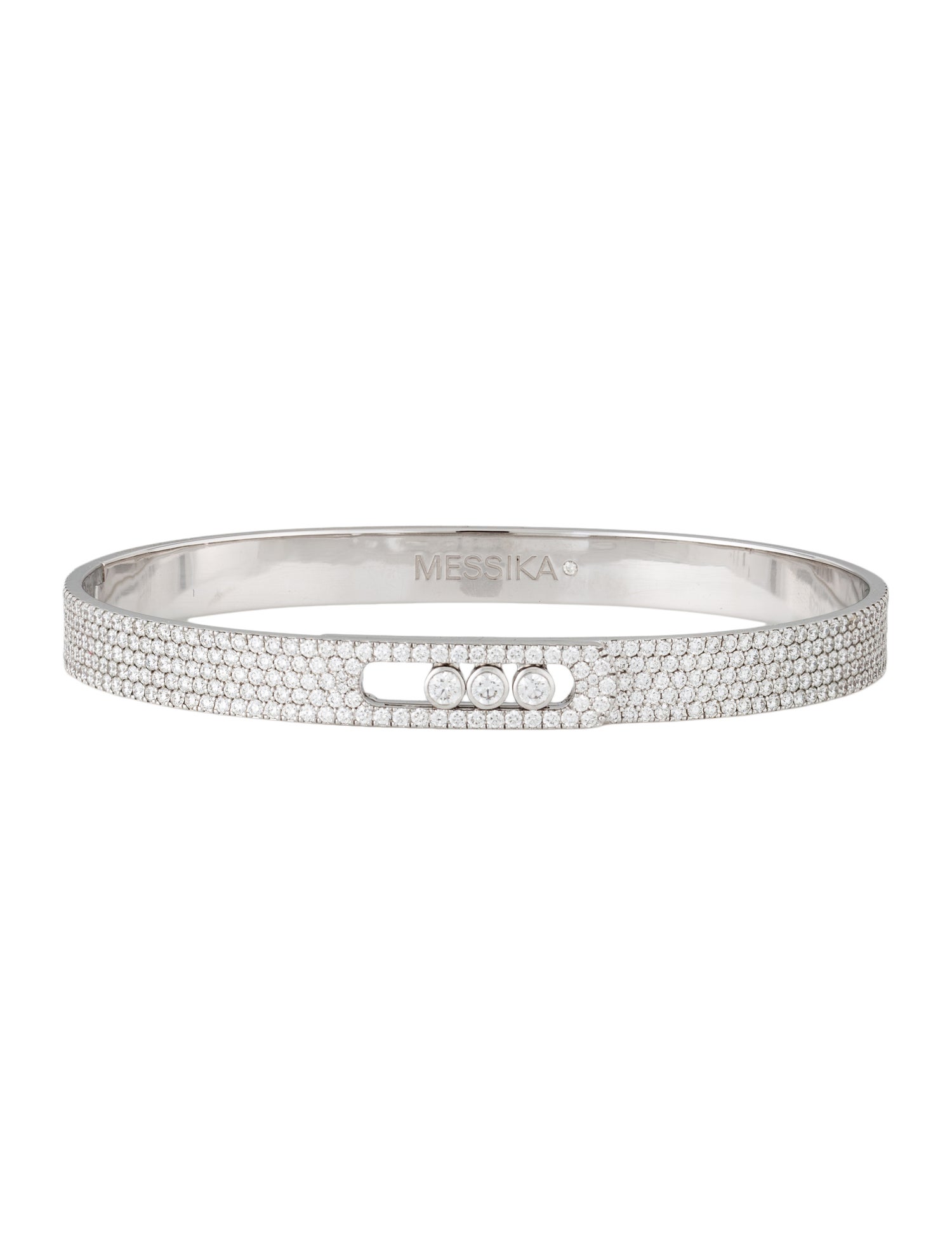Messika 18K Diamond Move Noa Full Pavé Bangle Bracelet