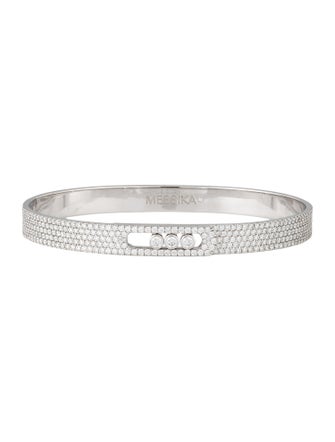 Messika 18K Diamond Move Noa Full Pavé Bangle Bracelet