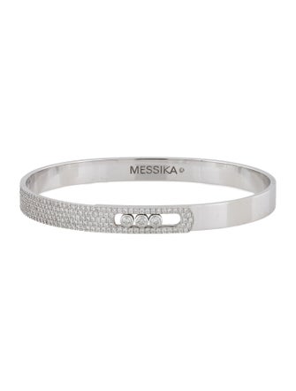 Messika 18K Diamond Pave Bangle Bracelet