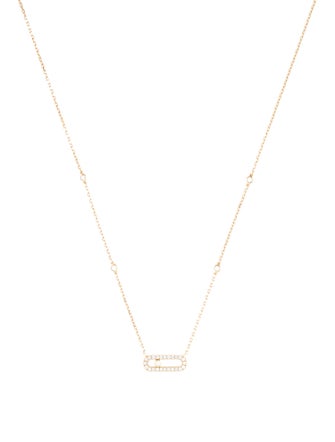 Messika 18K Diamond Move Uno Pavé Pendant Necklace