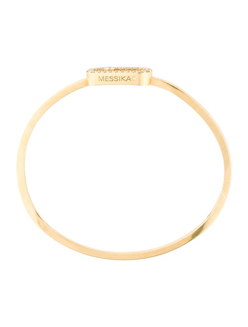 Messika 18K Diamond Move Uno Pave Flex Bangle Bracelet