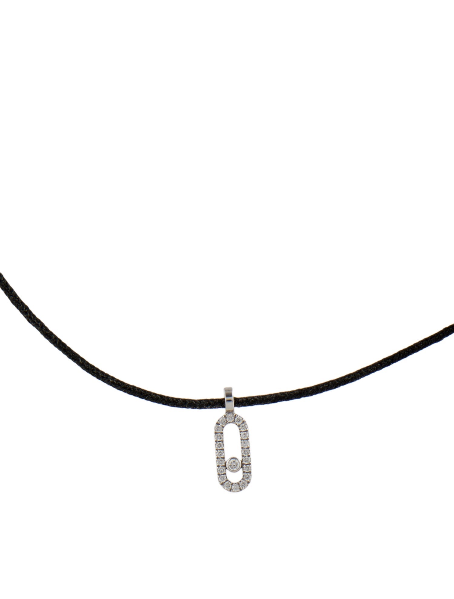 Messika 18K Diamond Move Messika Care(s) Pavé Pendant Necklace