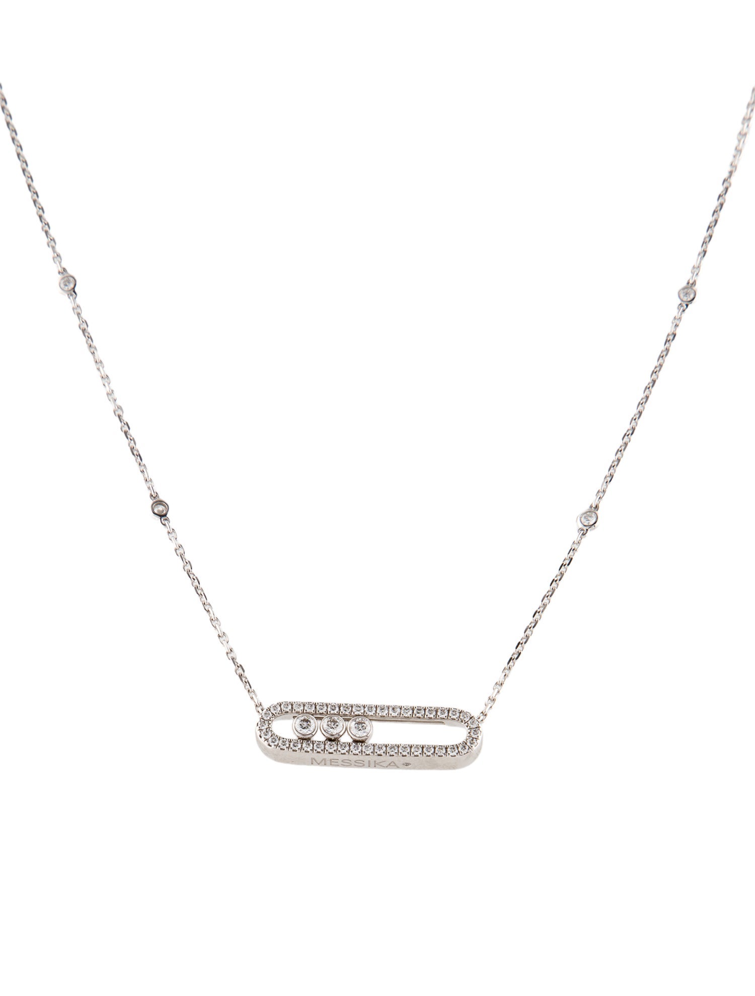 Messika 18K Diamond Baby Move Pavé Necklace