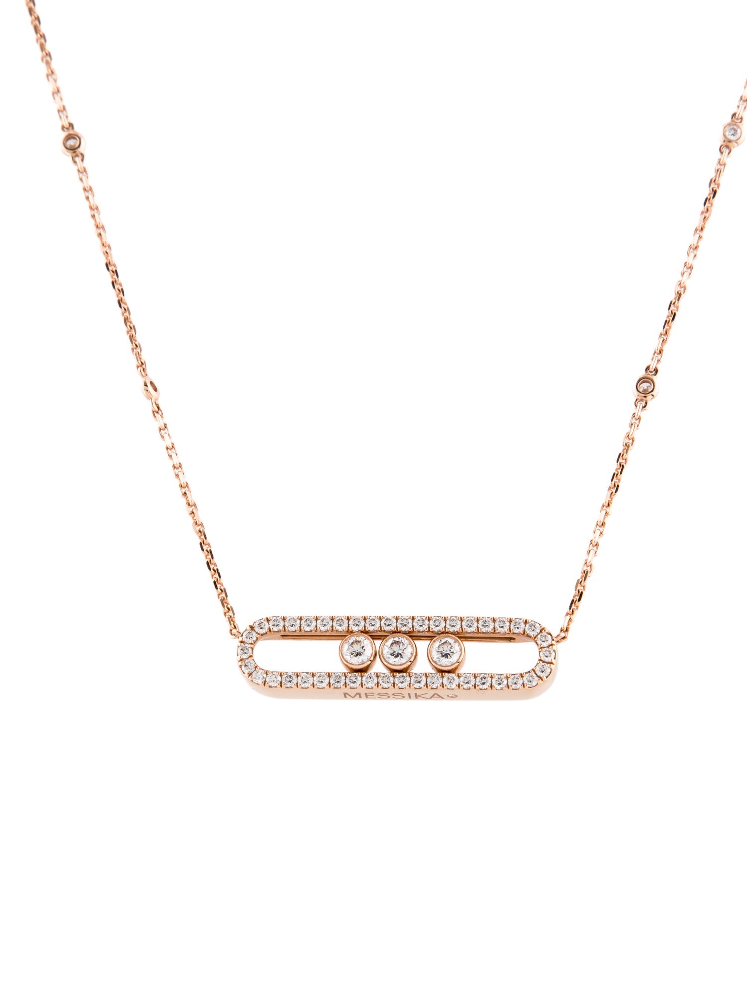 Messika 18K Diamond Move Pavé Pendant Necklace