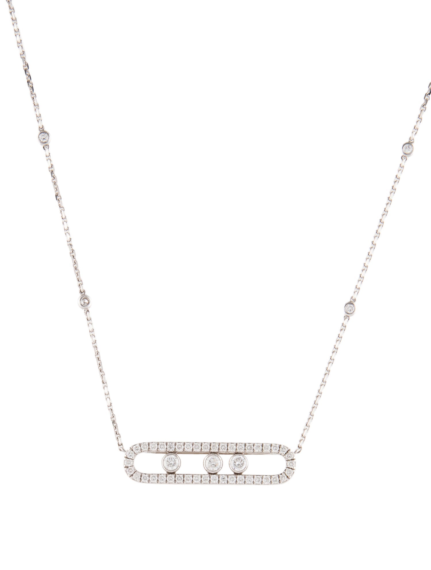 Messika 18K Diamond Move Pavé Necklace