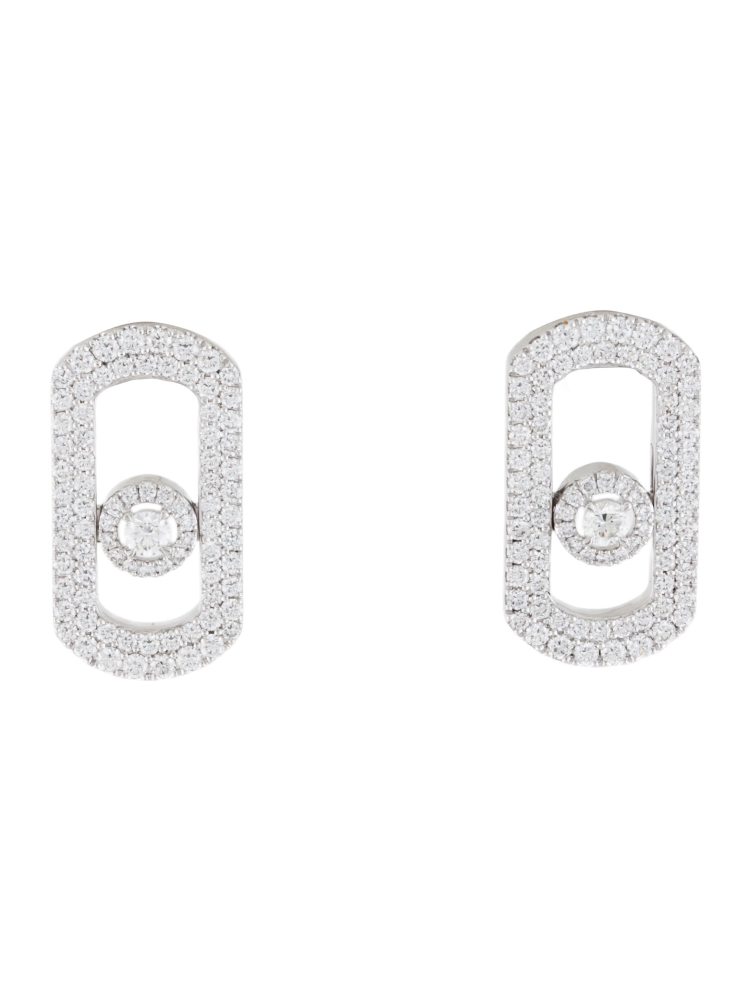 Messika 18K Diamond Move Pavé Earrings
