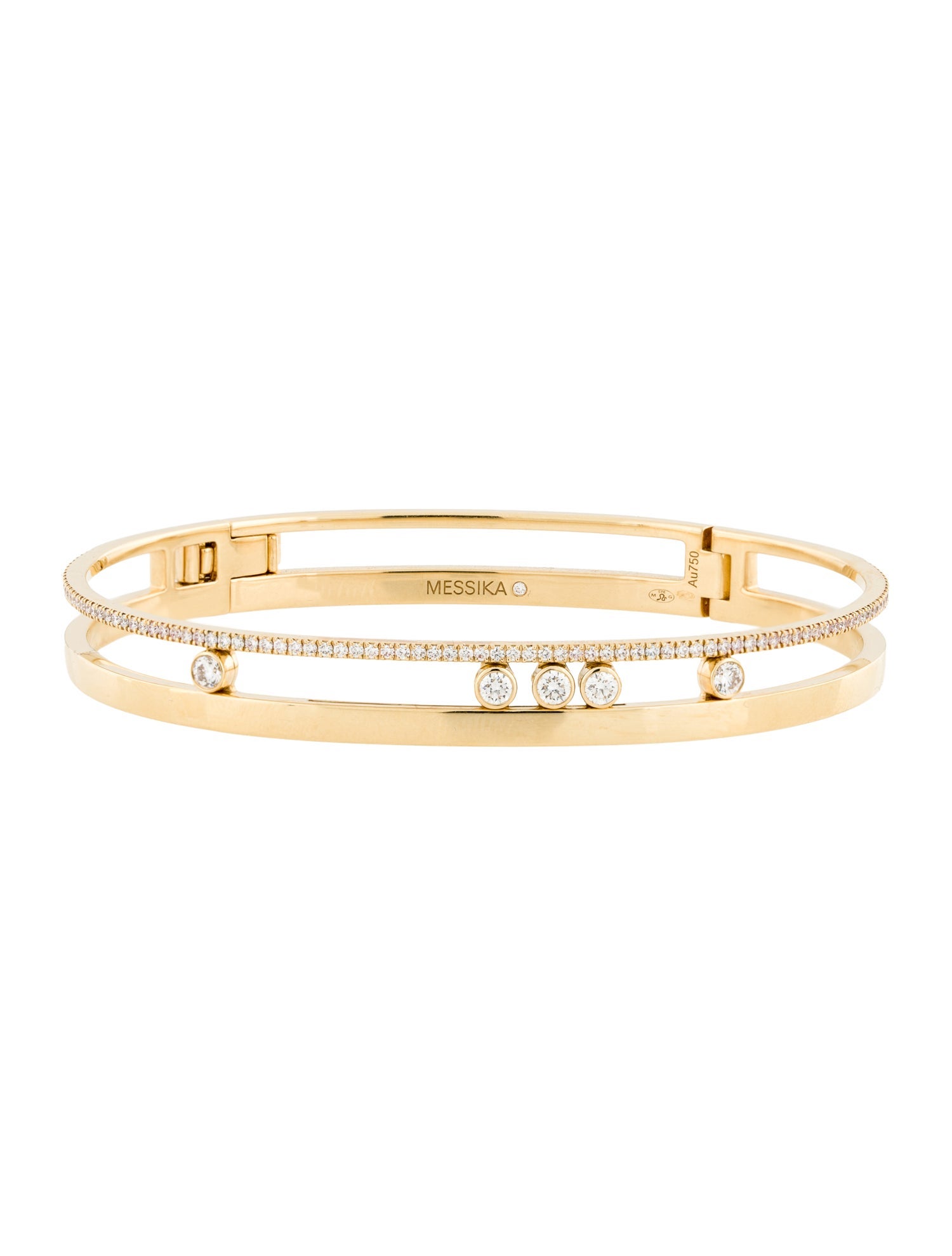 Messika 18K Diamond Move Romane Bangle Bracelet