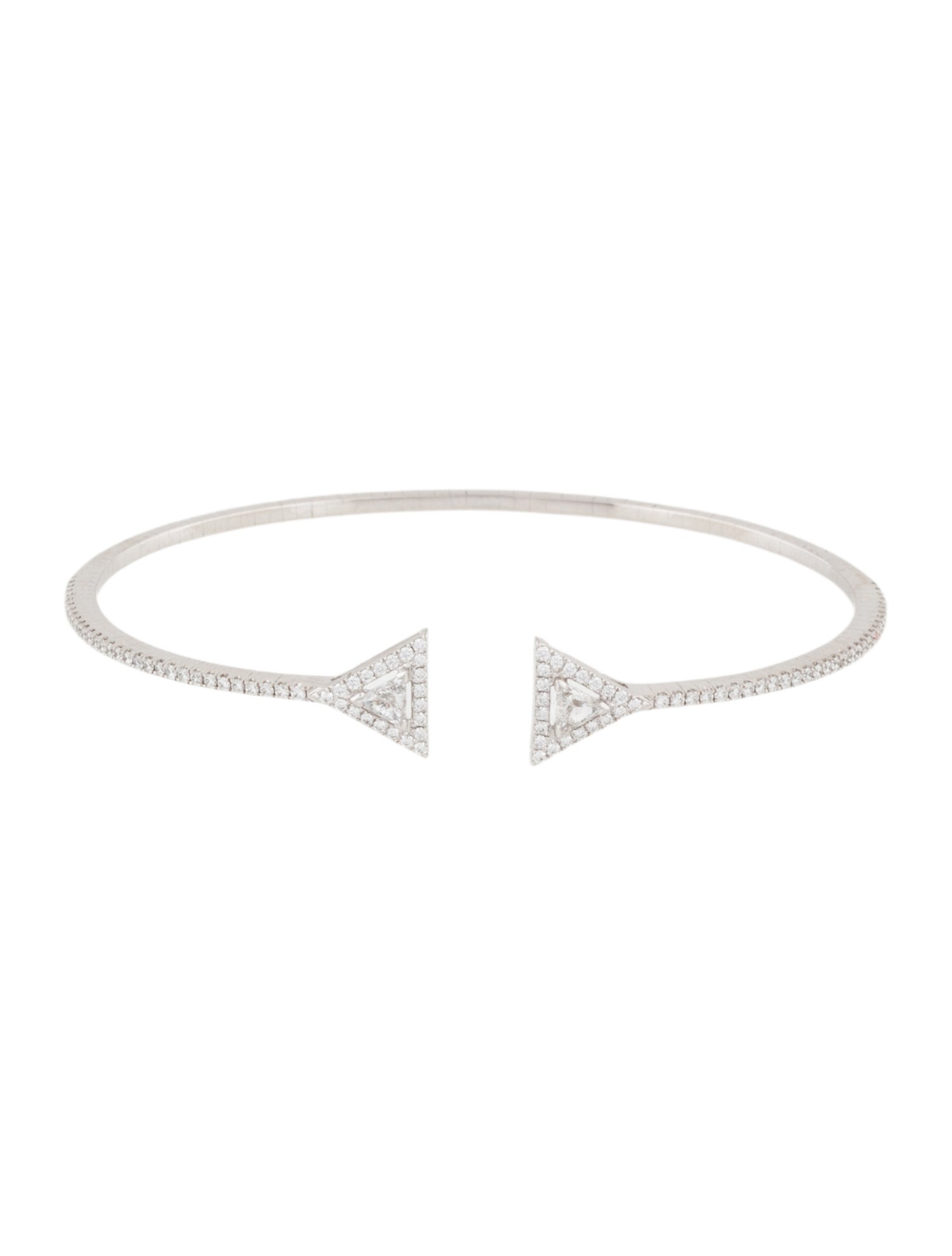 Messika 18K Diamond Thea Skinny Open Bracelet