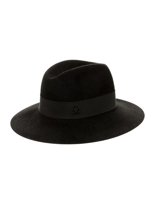 Maison Michel Felt Fedora Black