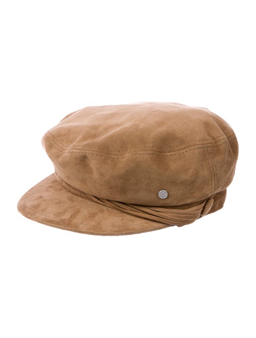 Maison Michel Suede Newsboy Hat