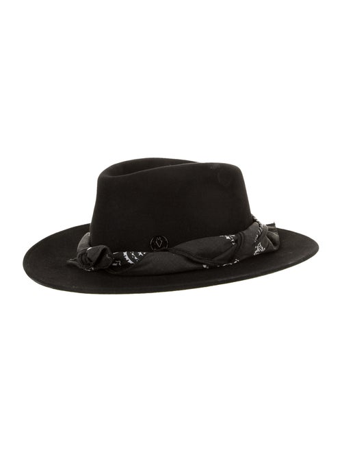 Maison Michel Felt Fedora Hat w/ Tags Black