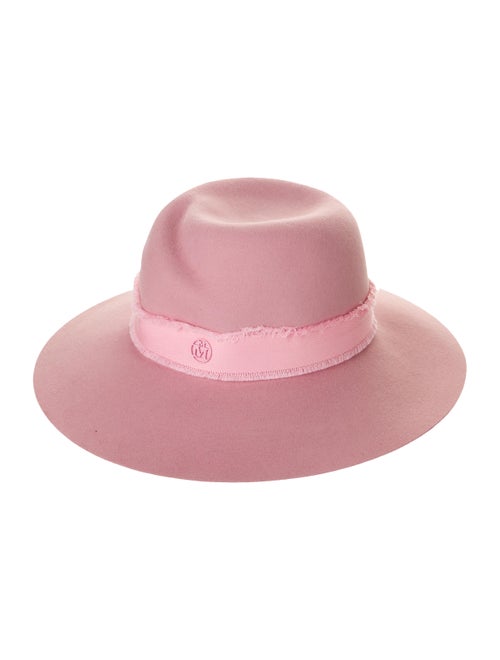 Maison Michel Felt Fedora Hat Pink