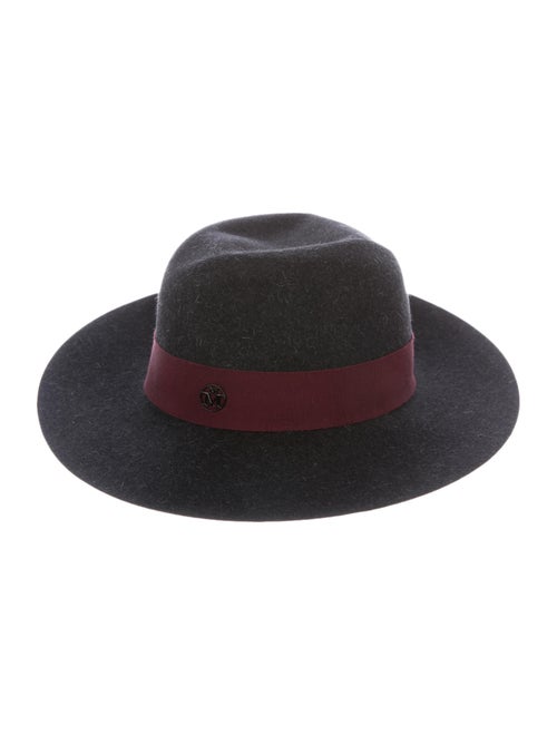 Maison Michel Fedora Hat Black