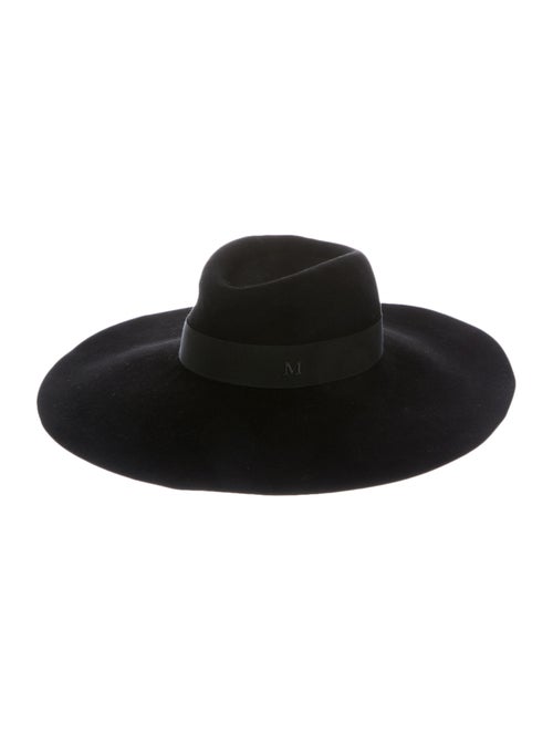 Maison Michel Fedora Hat Black