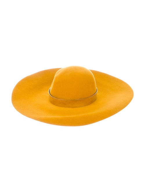 Maison Michel Wool Wide Brim Fedora Hat