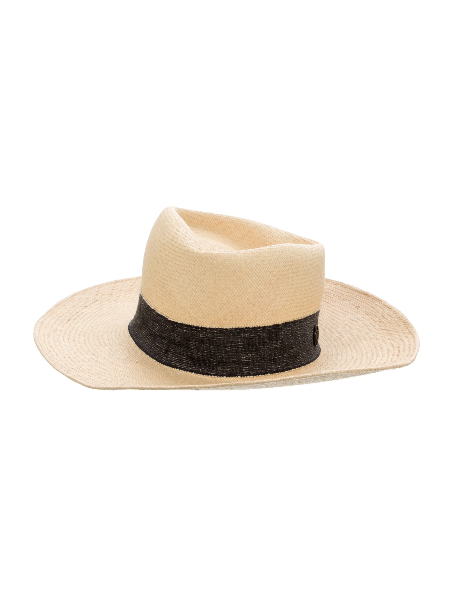 Maison Michel Straw Fedora Hat