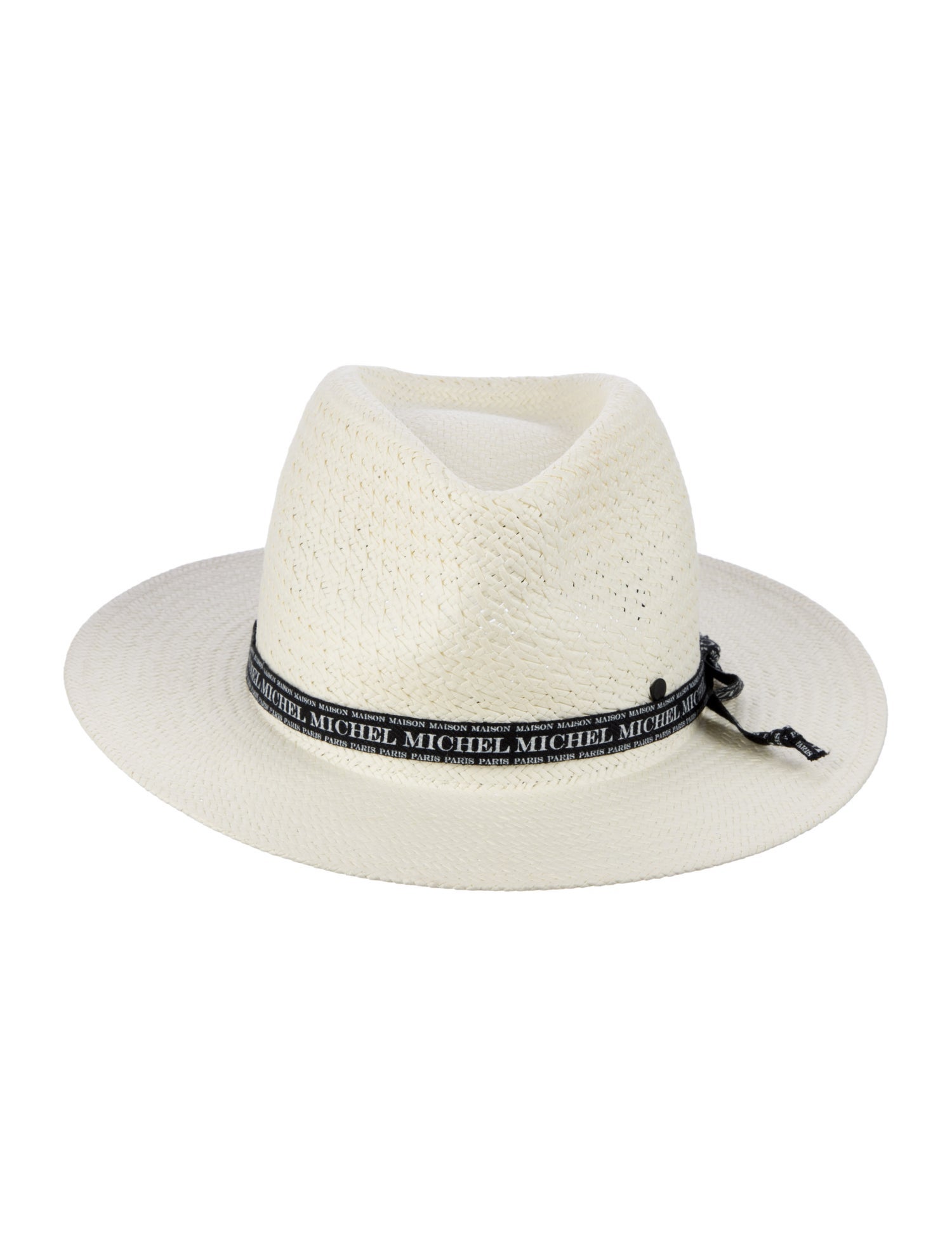 Maison Michel Paper Fedora Hat