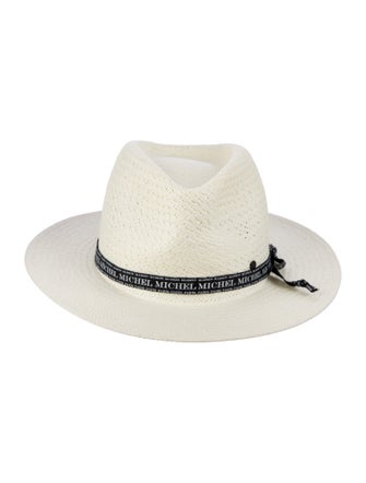Maison Michel Paper Fedora Hat
