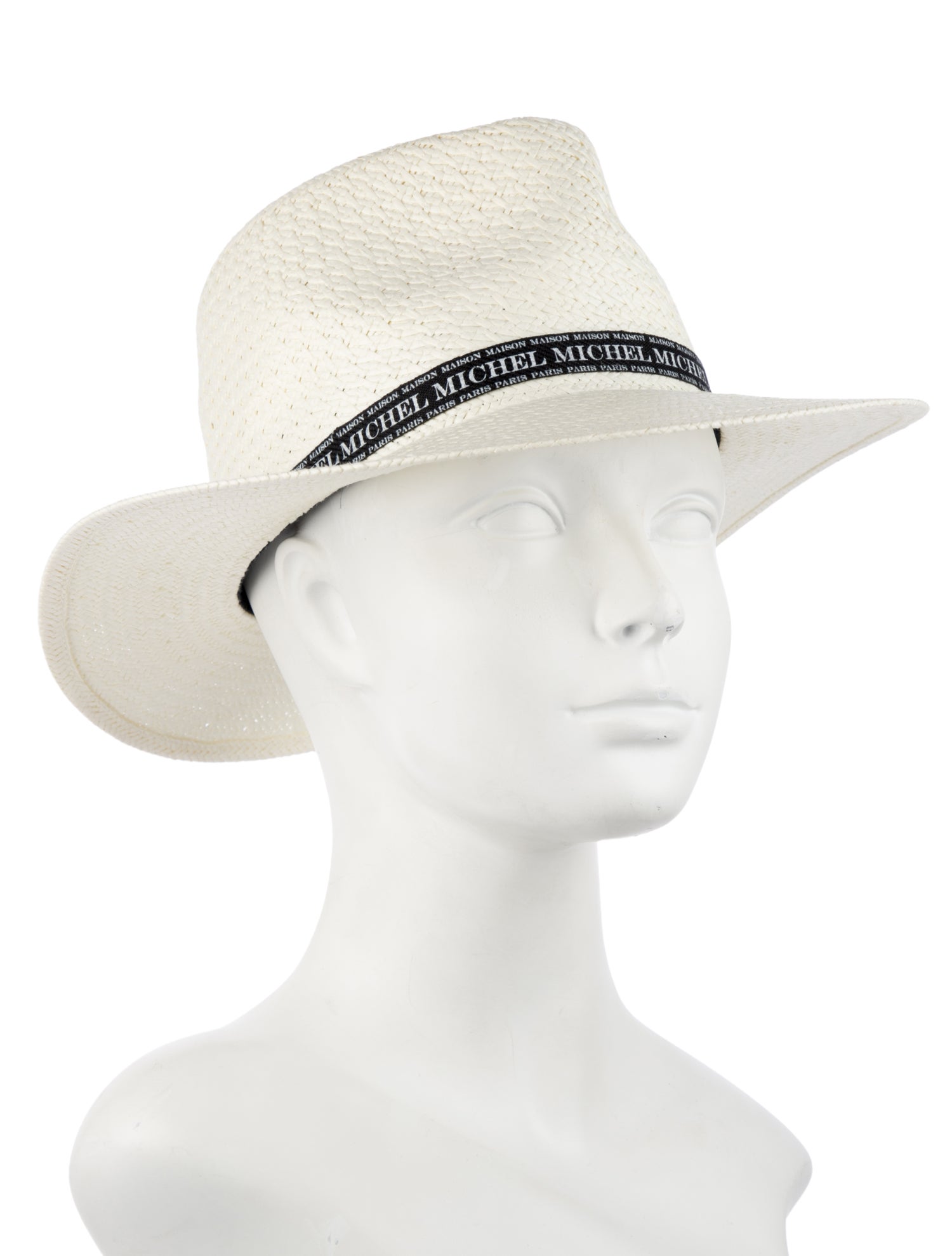 Maison Michel Paper Fedora Hat