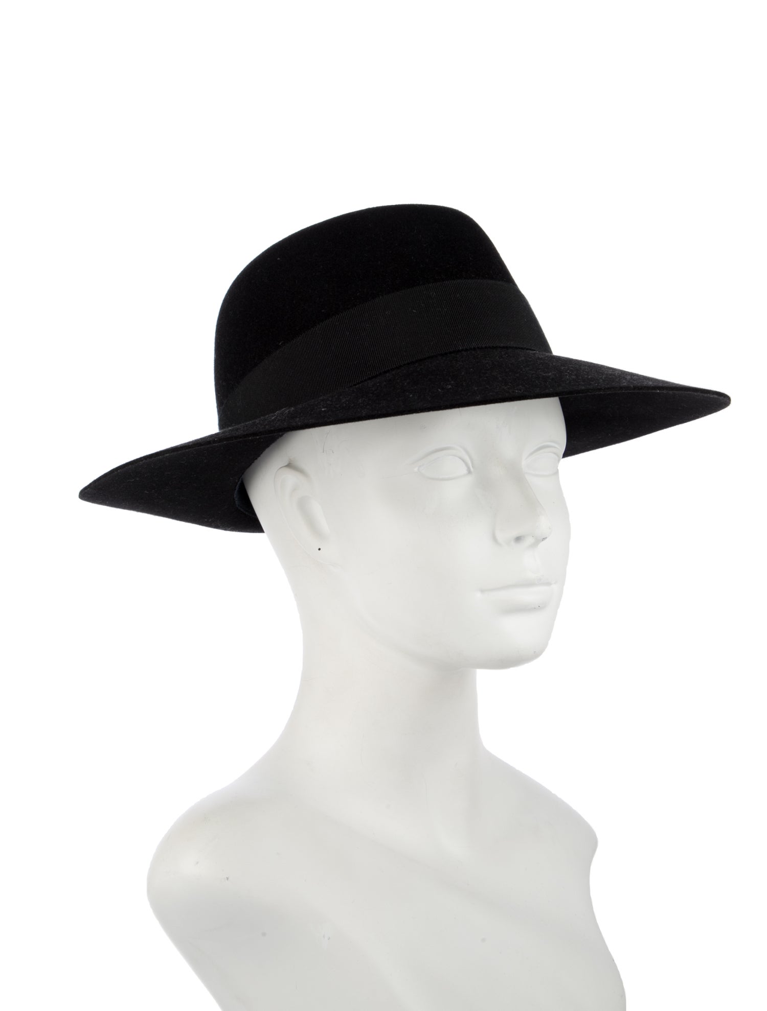 Maison Michel Rabbit Felt Brimmed Hat