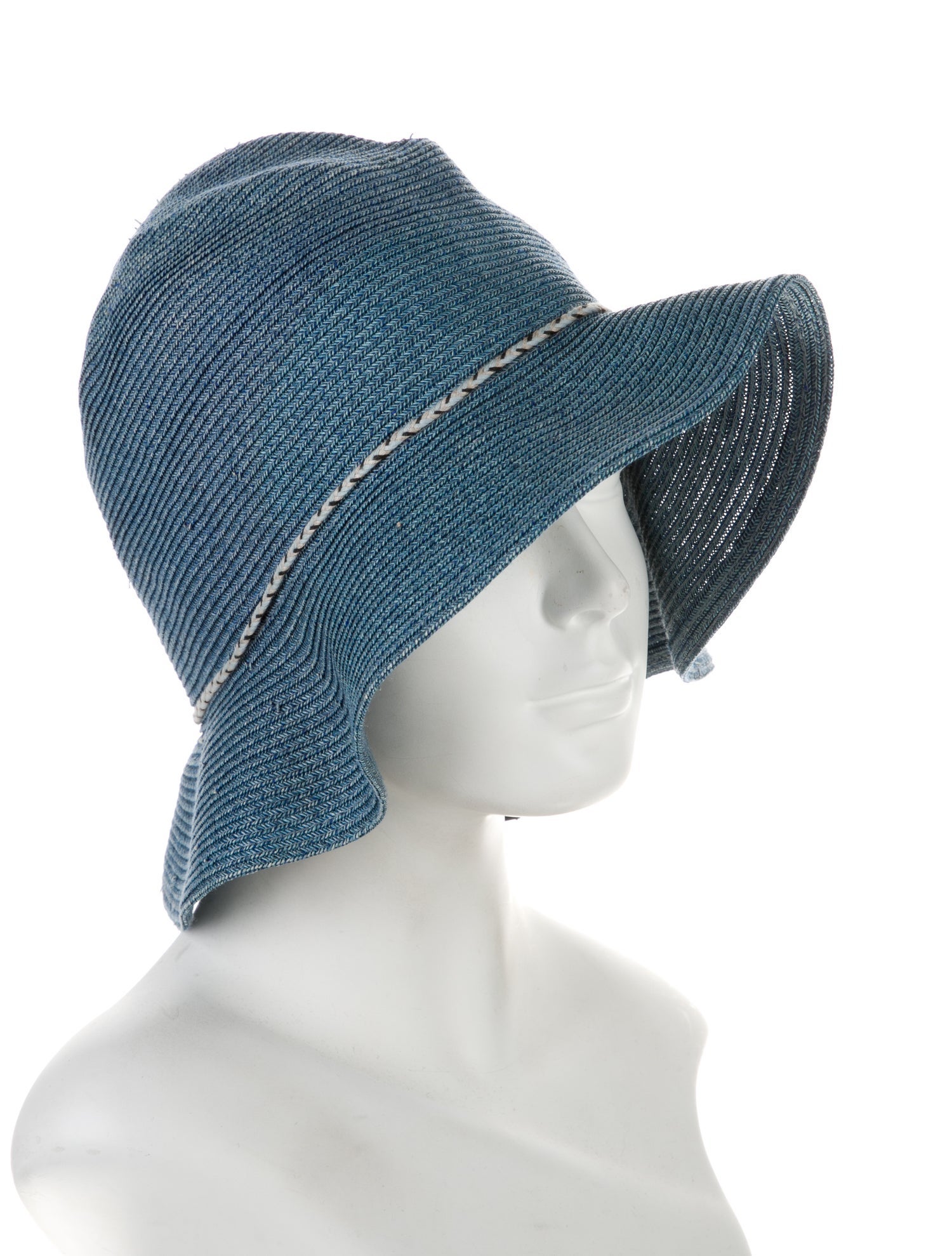 Maison Michel Solid Straw Bucket Hat