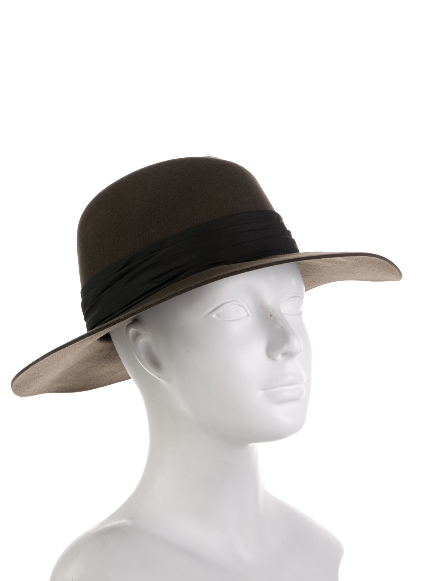 Maison Michel Wool Fedora Hat With Chain-link Accent