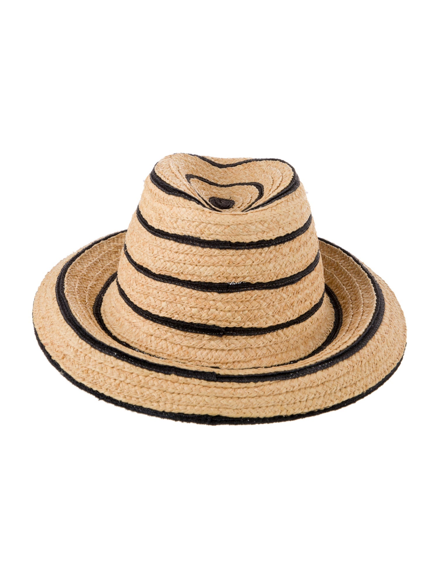 Maison Michel Hemp Woven Fedora Hat