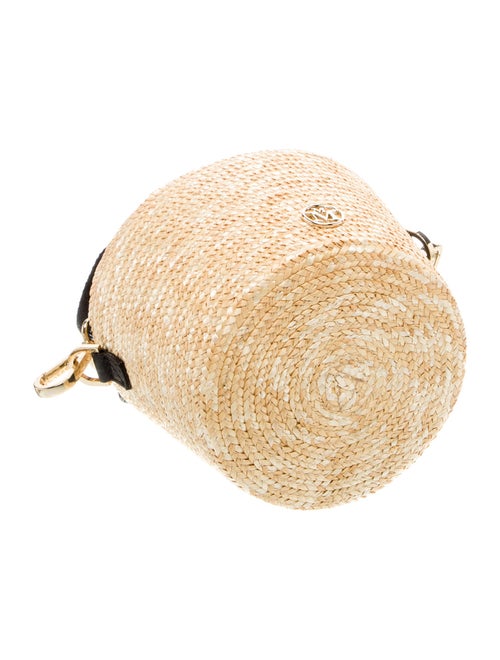 Maison Michel Raffia Messenger Bag