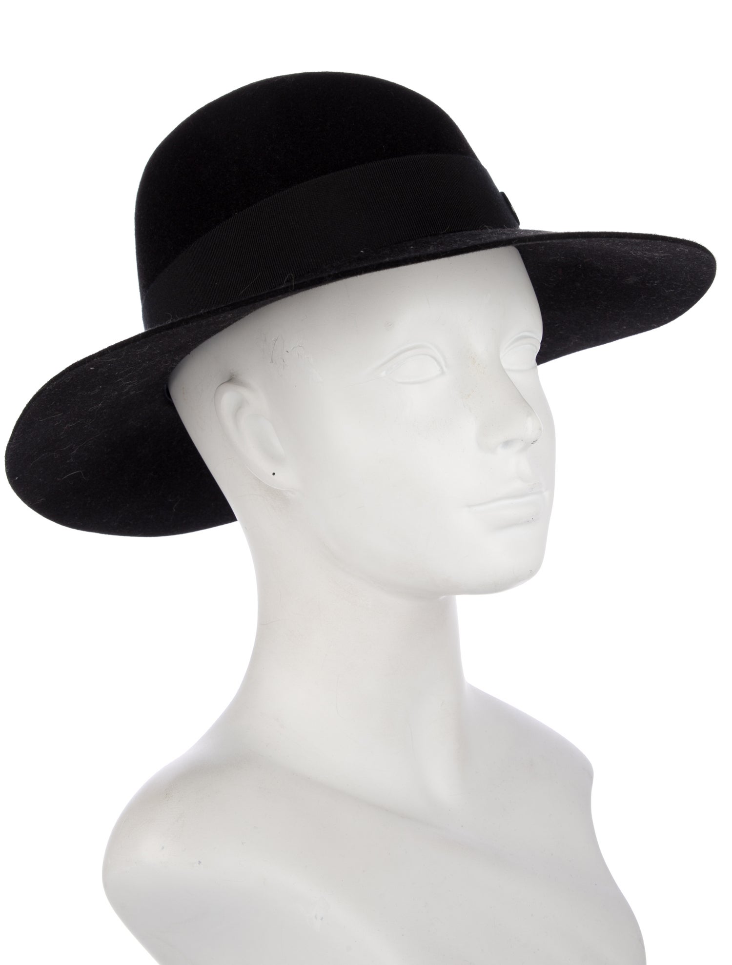 Maison Michel womens black suede hat
