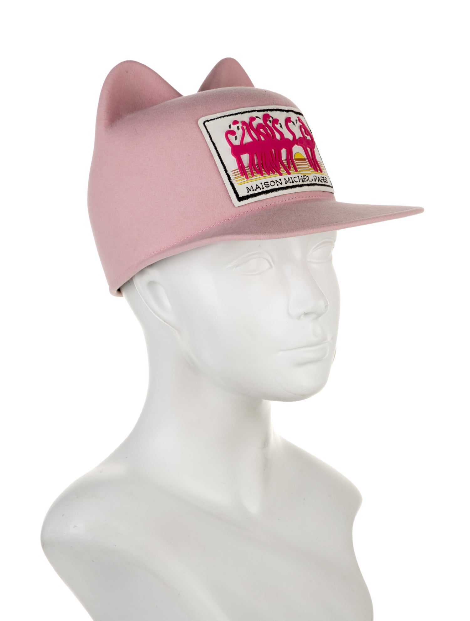 Maison Michel Cat Ear Baseball Cap