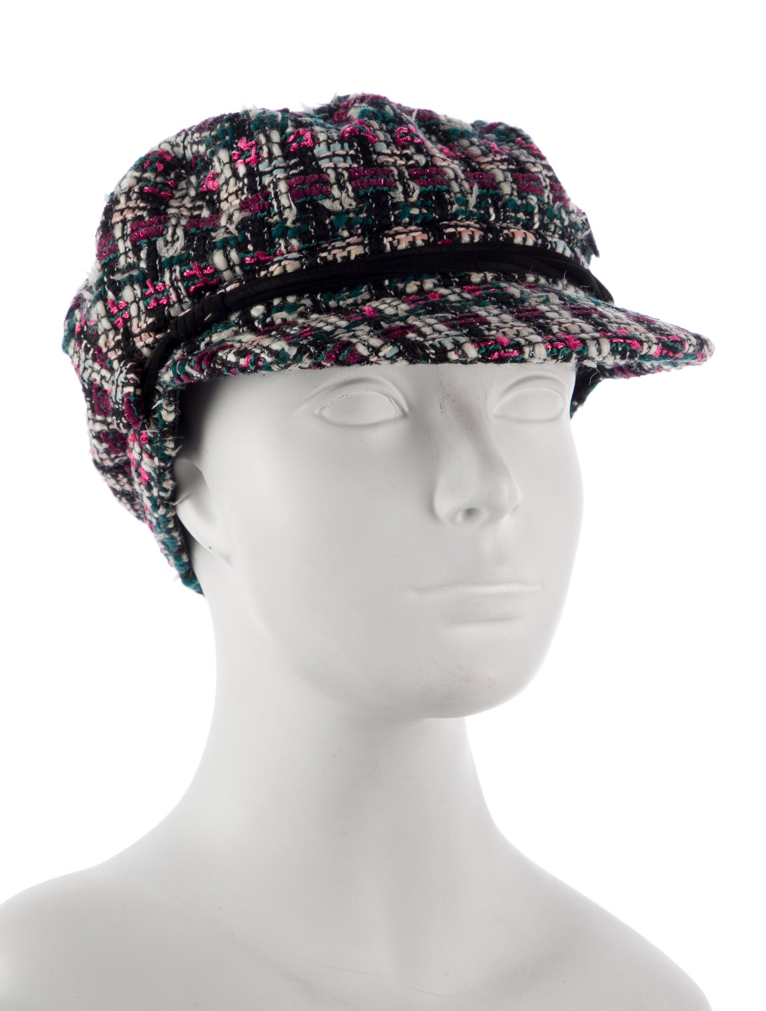 Maison Michel Wool Tweed Hat