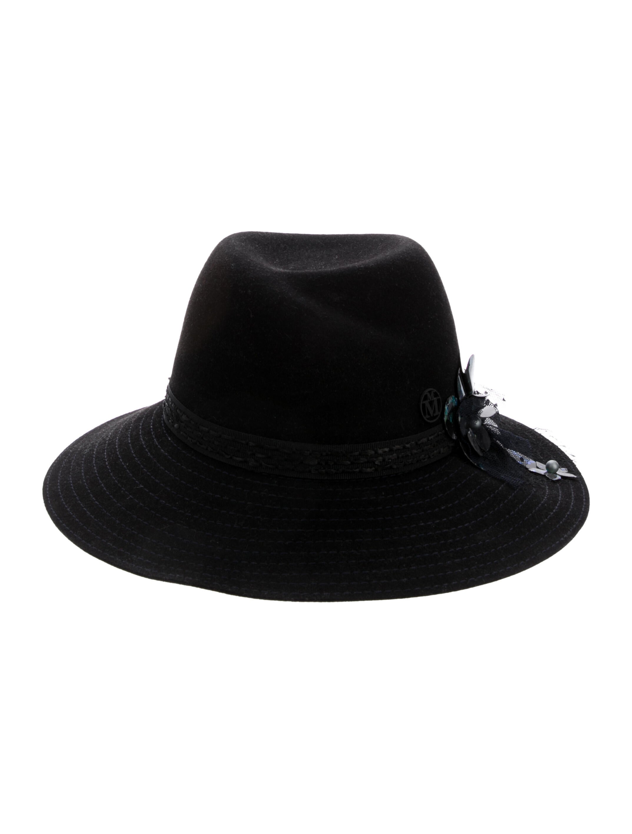 Maison Michel Wide Brim Fedora