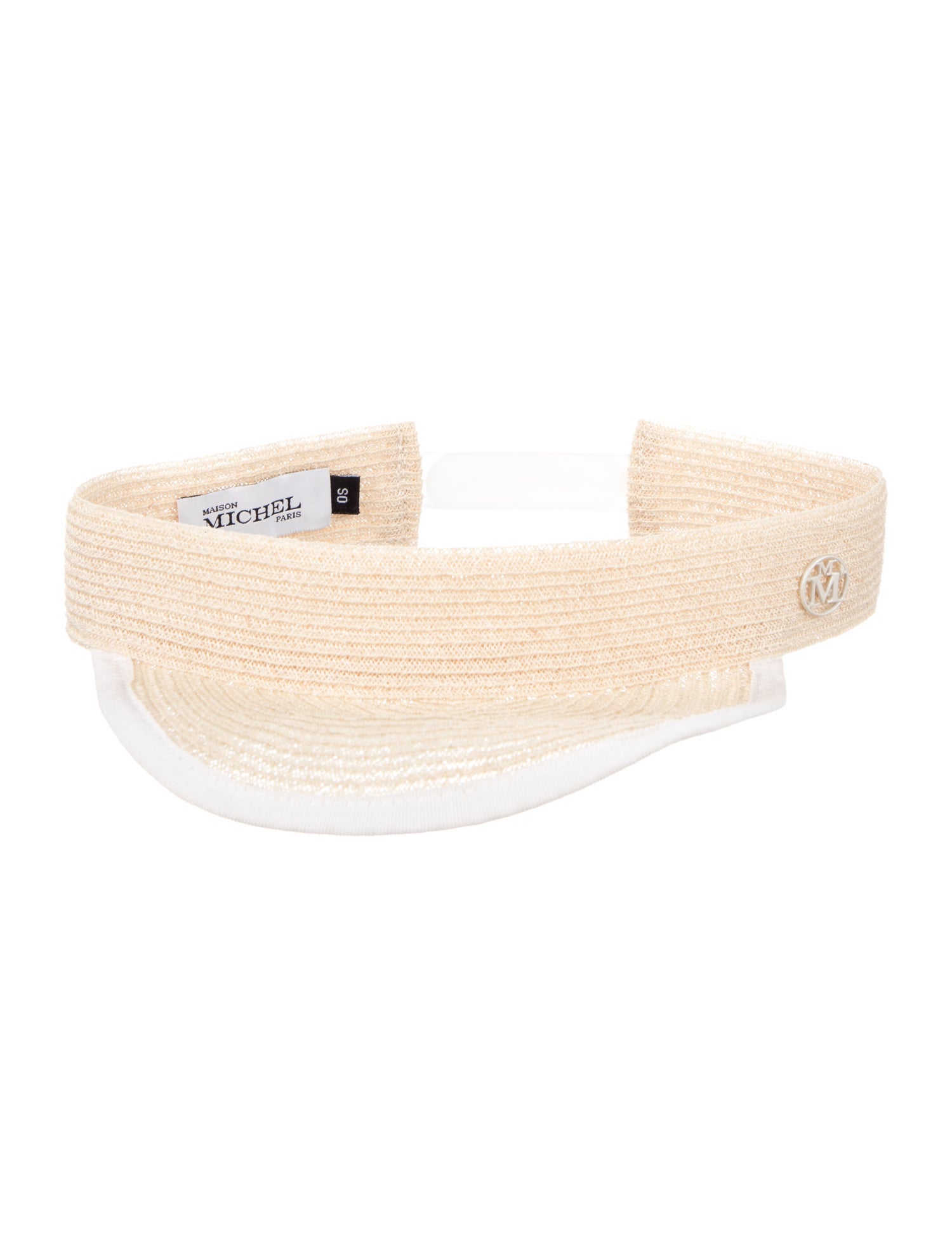 Maison Michel Raffia Visor Hat