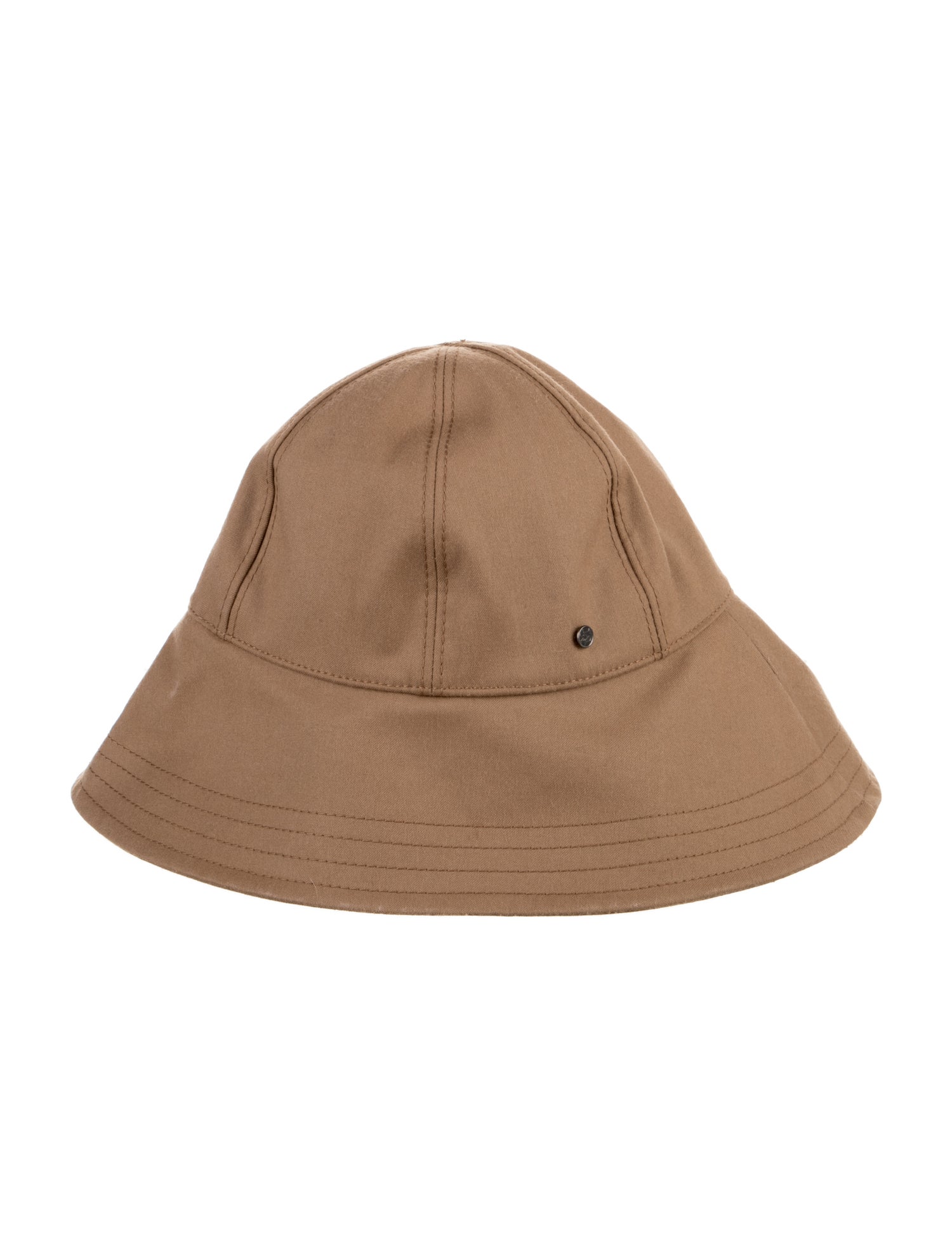 Maison Michel Brown Cotton Bucket Hat