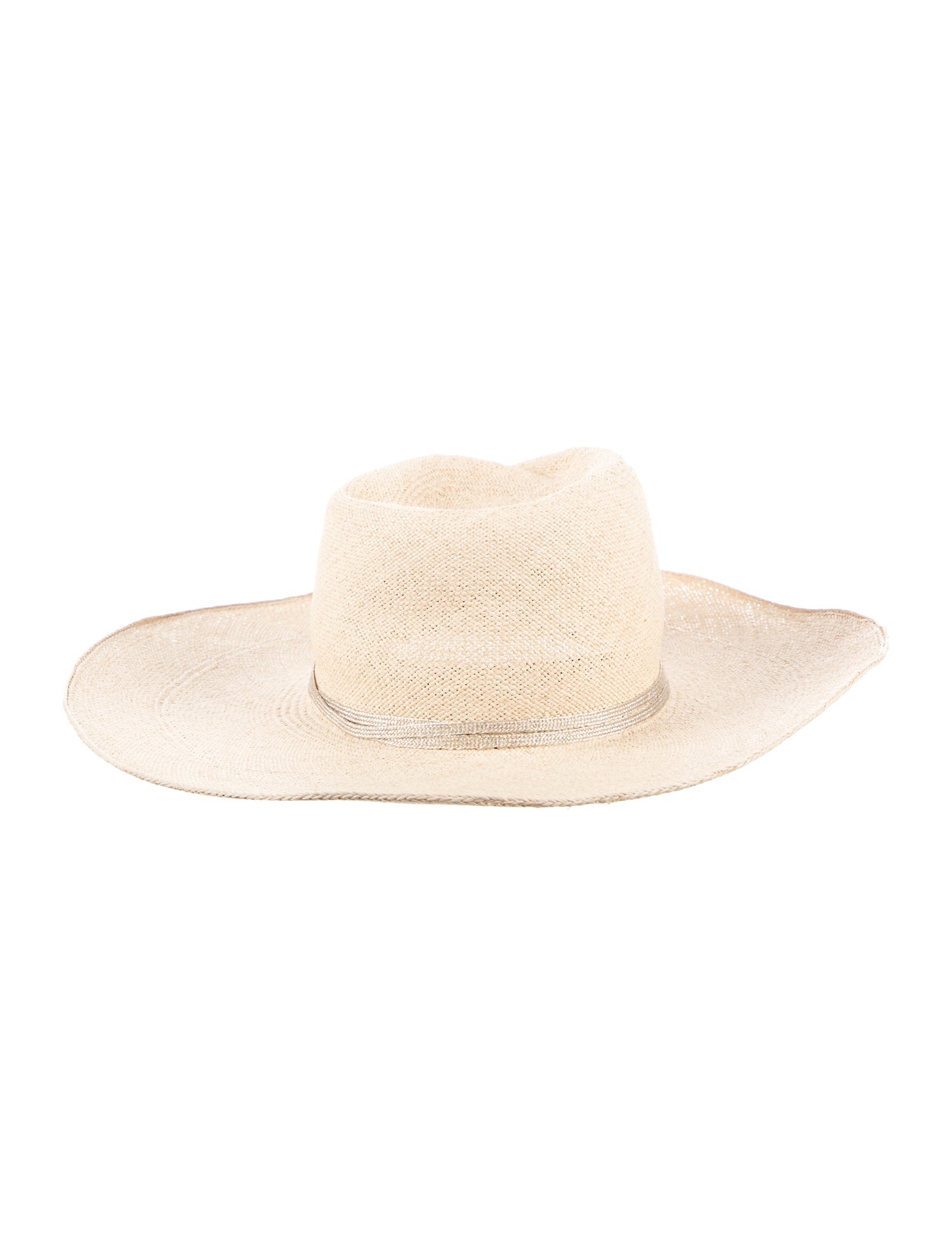 Maison Michel Virginie Straw Fedora Hat. w/Tags